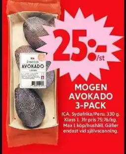 ICA Maxi ICA Mogen avokado 3-pack erbjuda