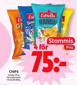 ICA Maxi ESTRELLA Chips erbjuda