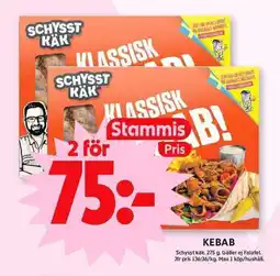 ICA Maxi SCHYSST KÄK Kebab erbjuda