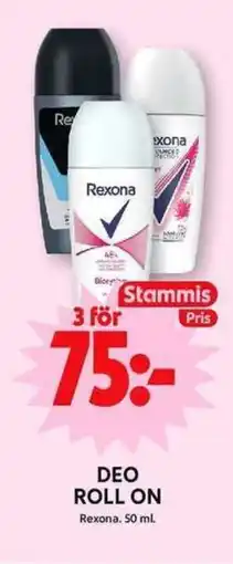 ICA Maxi REXONA Deo roll on erbjuda