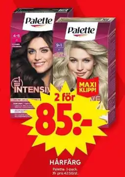 ICA Maxi PALETTE Hårfärg erbjuda