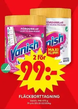 ICA Maxi VANISH Fläckborttagning erbjuda