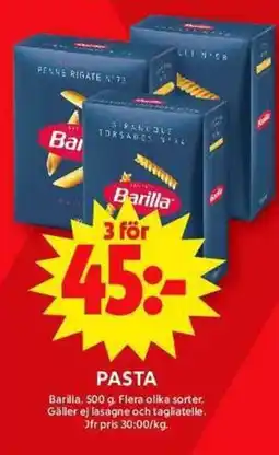 ICA Maxi BARILLA Pasta erbjuda