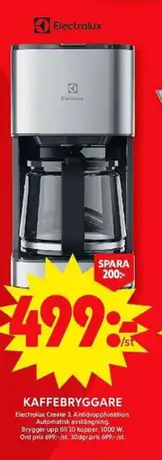 ICA Maxi Kaffebryggare erbjuda