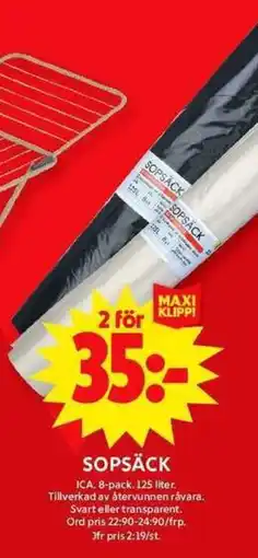 ICA Maxi Sopsäck erbjuda