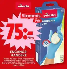 ICA Maxi VILEDA Engångs- handske erbjuda