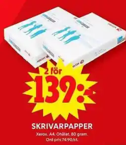 ICA Maxi XEROX Skrivarpapper erbjuda