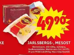 ICA Maxi WERNERSSONS Jarlsbergs-, mesost erbjuda