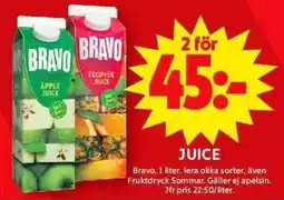 ICA Maxi BRAVO Juice erbjuda