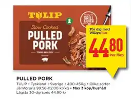 Willys TULIP Pulled pork erbjuda