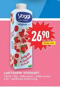 Willys YOGGI Laktosfri yoghurt erbjuda
