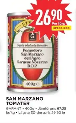 Willys GARANT San marzano tomater erbjuda