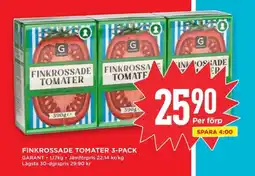 Willys GARANT Finkrossade tomater 3-pack erbjuda