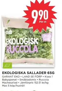 Willys Ekologiska sallader erbjuda