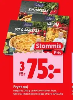 ICA Kvantum Fryst paj erbjuda