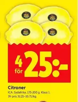 ICA Kvantum ICA Citroner erbjuda