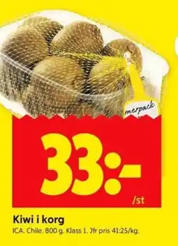 ICA Kvantum ICA Kiwi i korg erbjuda