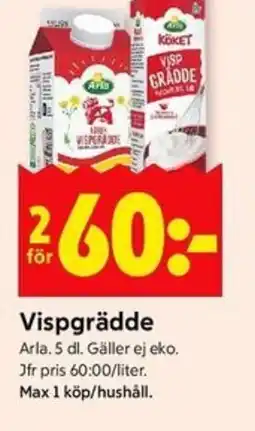 ICA Kvantum ARLA Vispgrädde erbjuda