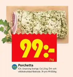 ICA Kvantum Porchetta erbjuda