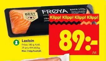 ICA Kvantum Laxloin erbjuda