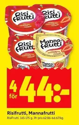 ICA Kvantum Risifrutti, mannafrutti erbjuda