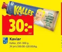 ICA Kvantum KALLES Kaviar erbjuda