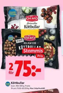 ICA Kvantum SCAN Köttbullar erbjuda