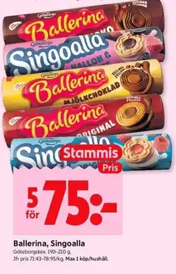 ICA Kvantum Ballerina, singoalla erbjuda