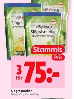 ICA Kvantum RISBERG Sjögräsnudlar erbjuda