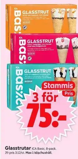 ICA Supermarket ICA Glasstrutar erbjuda