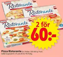 ICA Supermarket DR. OETKER Pizza ristorante erbjuda