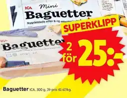 ICA Supermarket ICA Baguetter erbjuda