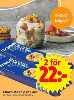 ICA Supermarket ICA Chocolate chip cookies erbjuda