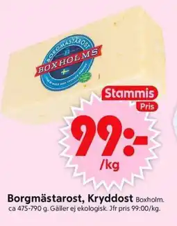 ICA Supermarket BOXHOLM Borgmästarost, kryddost erbjuda