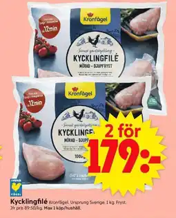 ICA Supermarket KRONFÅGEL Kycklingfilé erbjuda