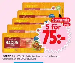 ICA Supermarket TULIP Bacon erbjuda
