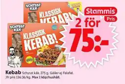ICA Supermarket SCHYSST KÄK Kebab erbjuda