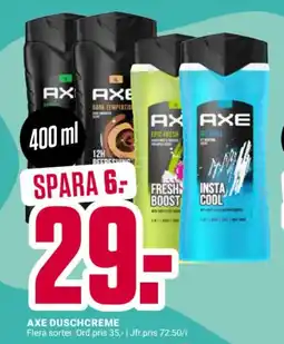 ÖoB AXE Duschcreme erbjuda