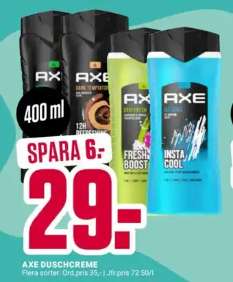 ÖoB AXE Duschcreme erbjuda