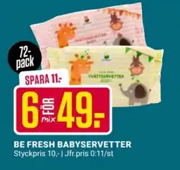 ÖoB Be fresh babyservetter erbjuda