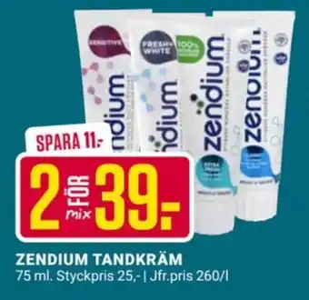 ÖoB ZENDIUM Tandkräm erbjuda