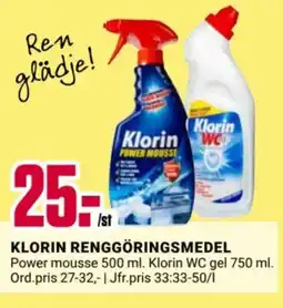 ÖoB KLORIN Renggöringsmedel erbjuda