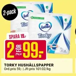 ÖoB Torky hushållspapper erbjuda