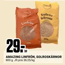 ÖoB Amazing linfrön, solroskärnor erbjuda