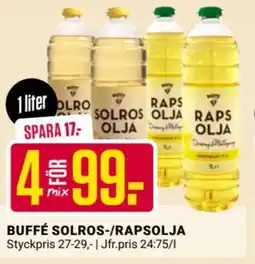 ÖoB Buffé solros-/rapsolja erbjuda