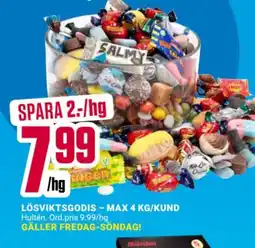 ÖoB Lösviktsgodis erbjuda