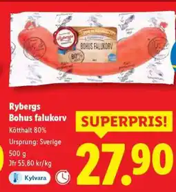 Lidl Rybergs Bohus falukorv erbjuda