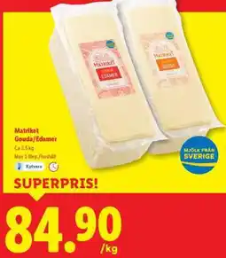Lidl Matriket Gouda/Edamer erbjuda