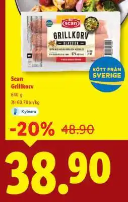Lidl Scan Grillkorv erbjuda