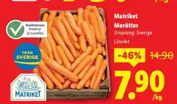 Lidl Matriket Morötter erbjuda